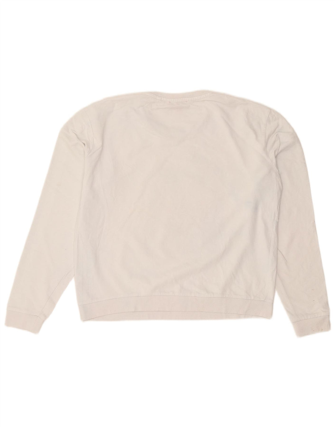 Guess Grafik-Sweatshirt für Damen, UK 16, Größe L, weiße Baumwolle