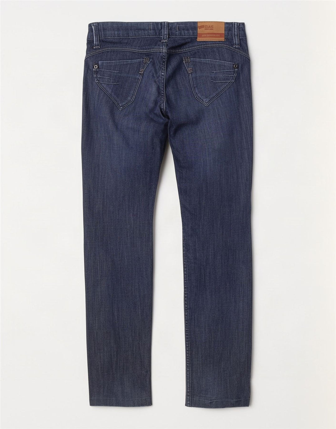 Gas Damen Slim Jeans W27 L33 Marineblaue Baumwolle