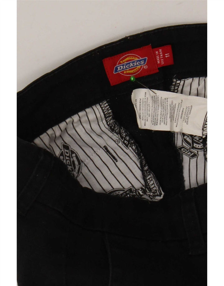 Dickies Damen Chinoshorts US 11 Large W32 Schwarze Baumwolle