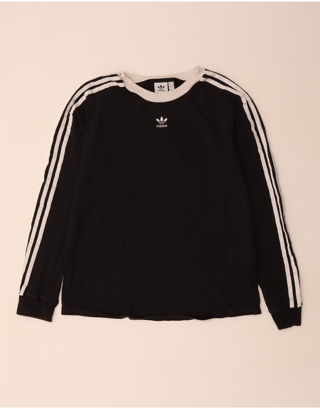 Adidas Damen Top Langarm UK 16 Large Schwarz