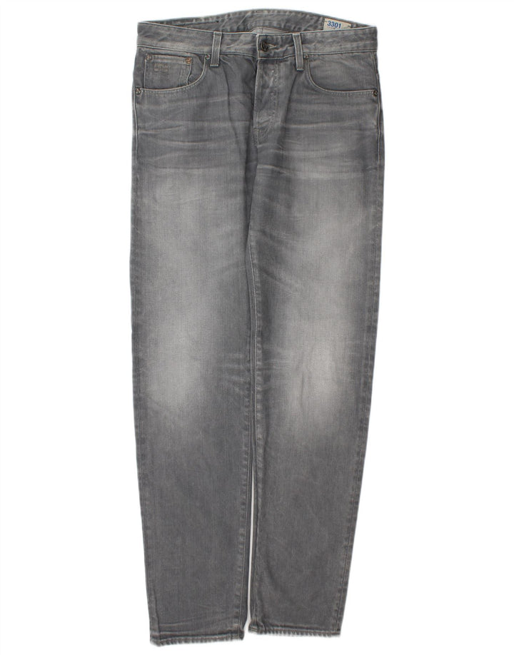 G-Star Herren Slim Jeans W32 L34 Graue Baumwolle