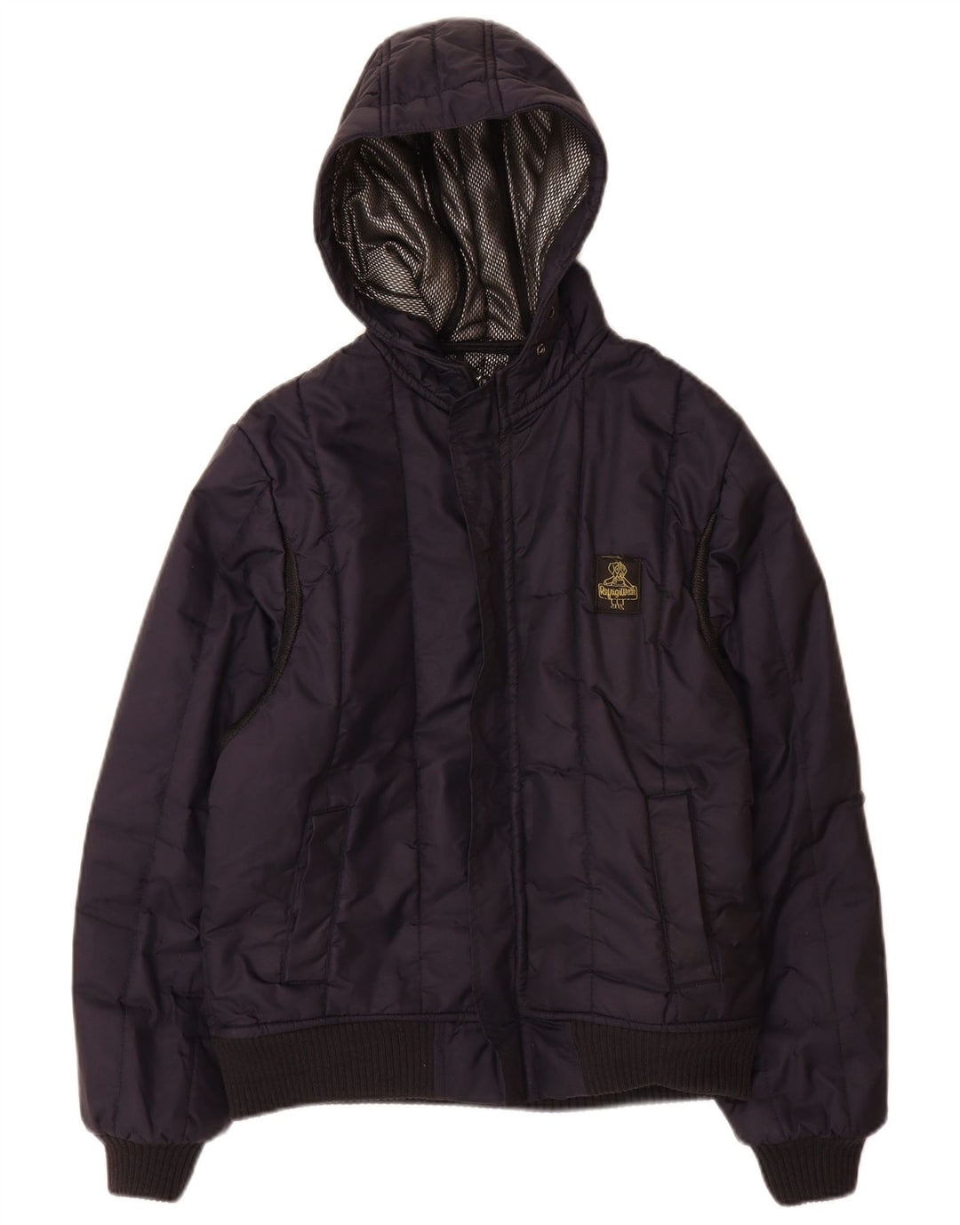 Refrigiwear Wattierte Jacke mit Kapuze für Jungen, 13–14 Jahre, Größe L, Marineblau, Polyamid