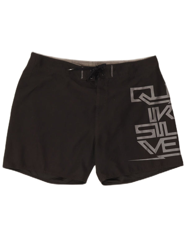 Quiksilver Herren-Badeshorts mit Grafik, XL, Schwarz, Polyester
