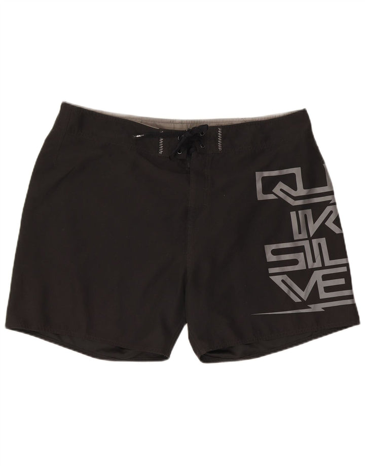Quiksilver Herren-Badeshorts mit Grafik, XL, Schwarz, Polyester