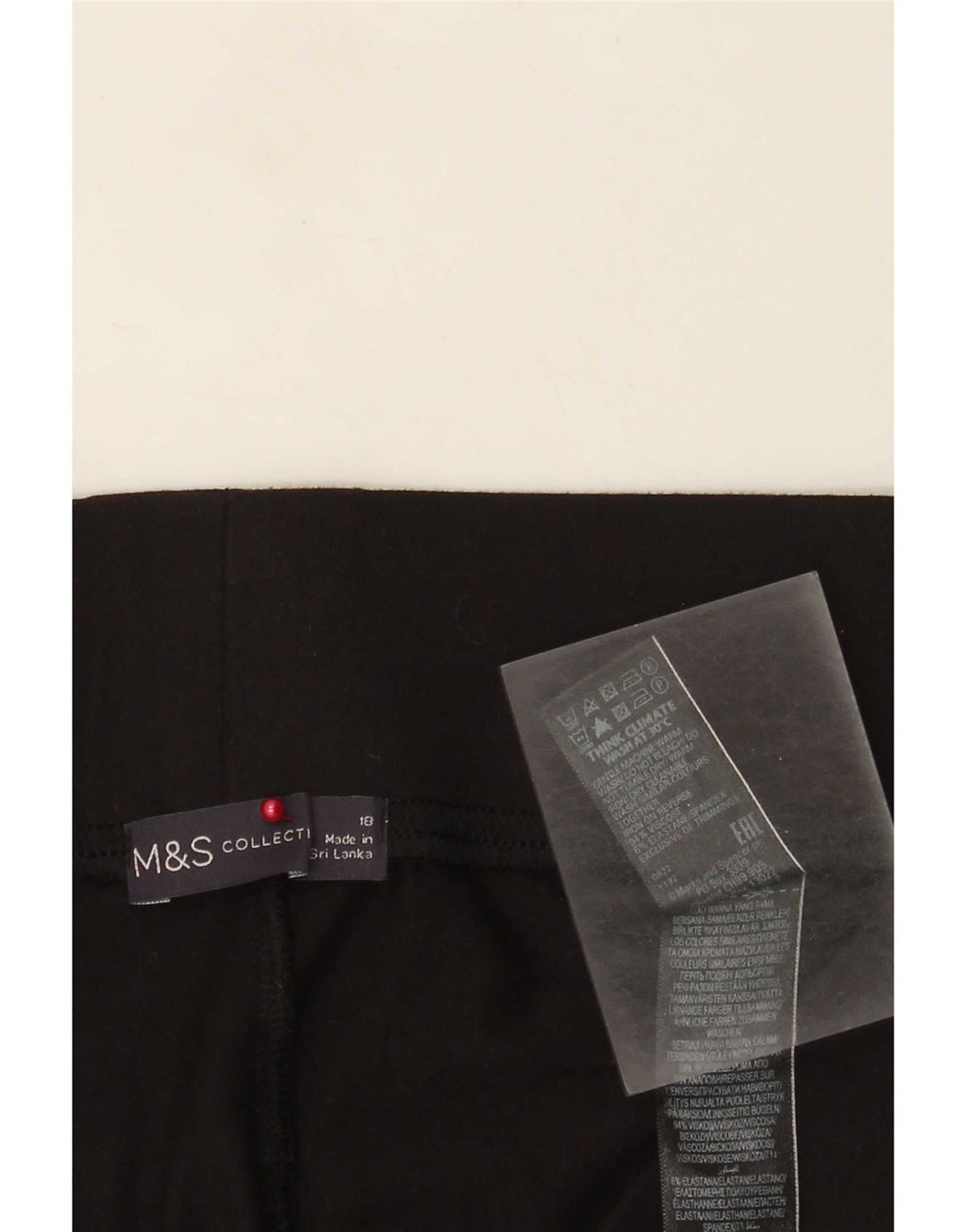 Marks & Spencer Damen Leggings UK 18 XL Schwarze Viskose