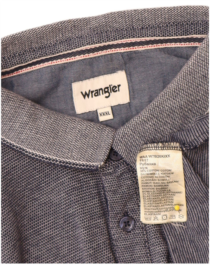 Wrangler Herren Poloshirt 3XL Marineblau Baumwolle