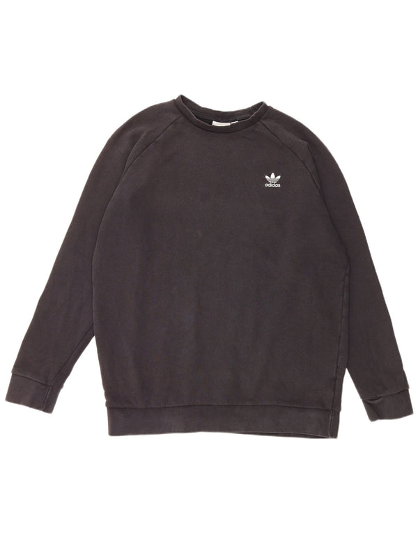 Adidas Herren Sweatshirt Pullover Large Schwarz Baumwolle