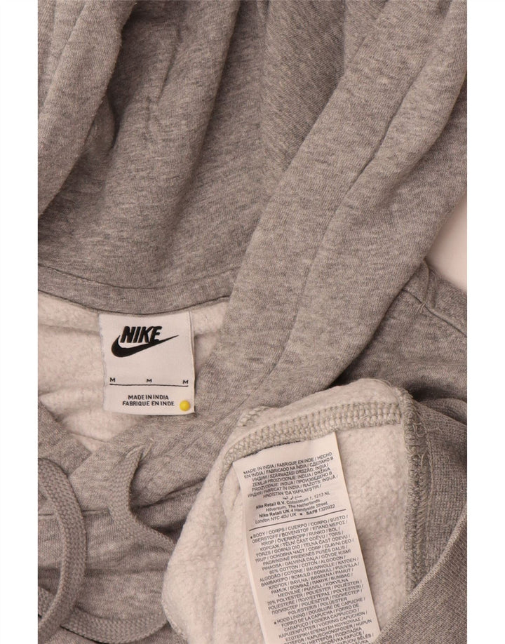 Nike Herren-Kapuzenpullover aus mittelgrau gefleckter Baumwolle
