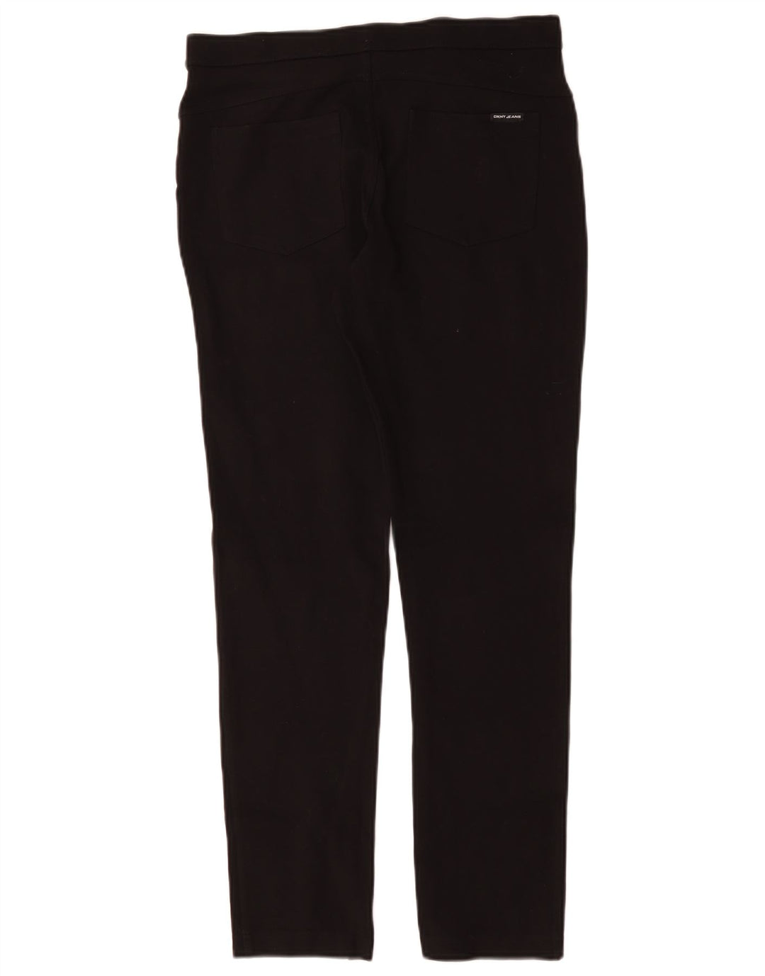 Dkny Damen Slim Freizeithose Medium W30 L29 Schwarze Viskose