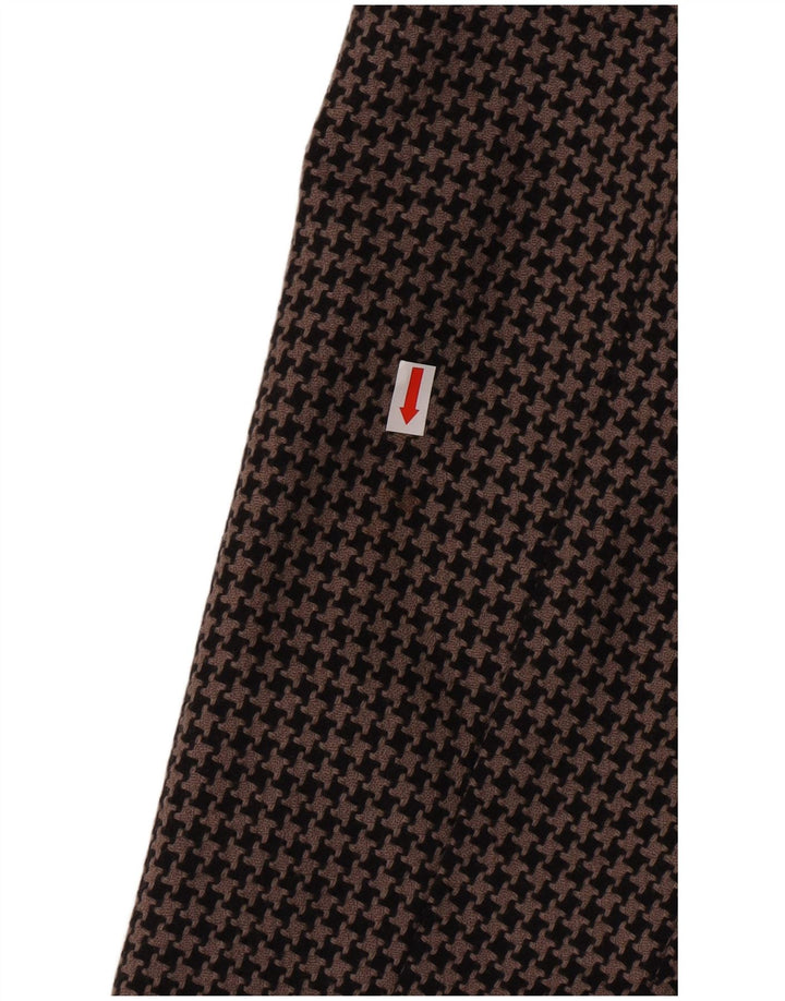 Vintage Damen 2-teiliges Rockset UK 14 Medium W28 Brauner Hahnentritt