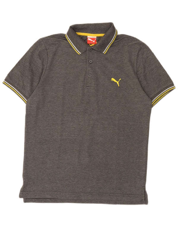 Puma Herren Poloshirt Small Grau meliert