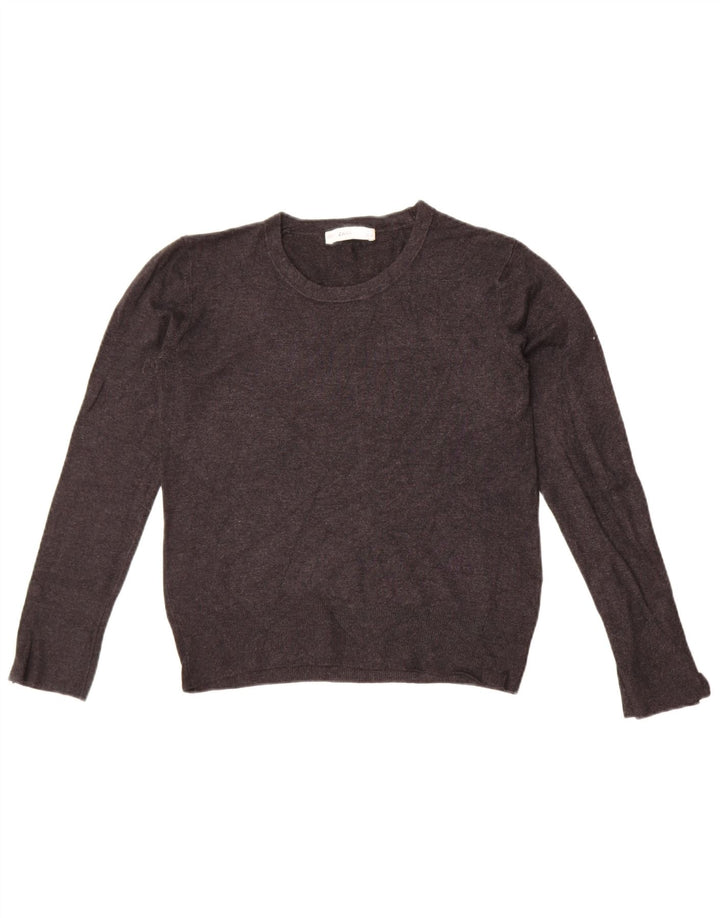 Zara Damen-Pullover mit Rundhalsausschnitt, Größe 44, Grau