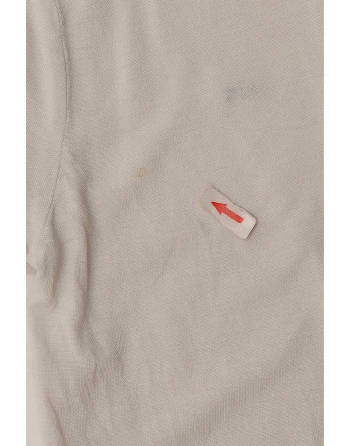 Lacoste Damen-Poloshirt, Größe 42, große weiße Baumwolle
