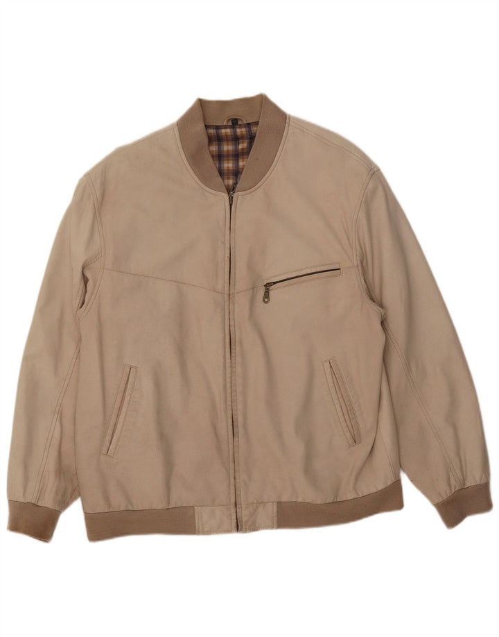 WESTBURY Herren Lederjacke UK 38 Medium Beige Leder