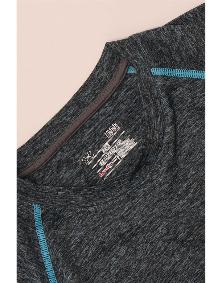 Under Armour Herren Heat Gear T-Shirt Top Large Grau