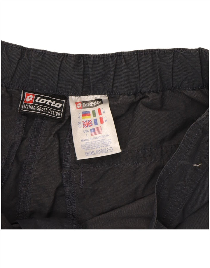 LOTTO Womens Cargo Shorts UK 14 Large W32 Grey Nylon