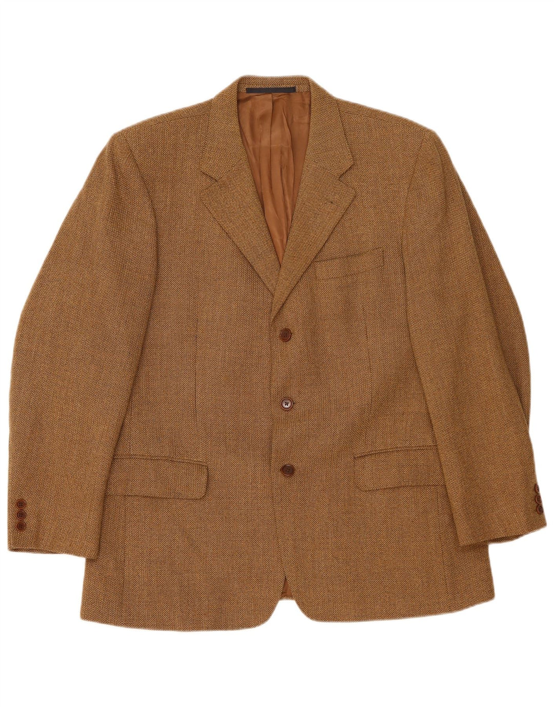 Burberry Herren-Blazerjacke mit 3 Knöpfen, Größe 54, groß, braun