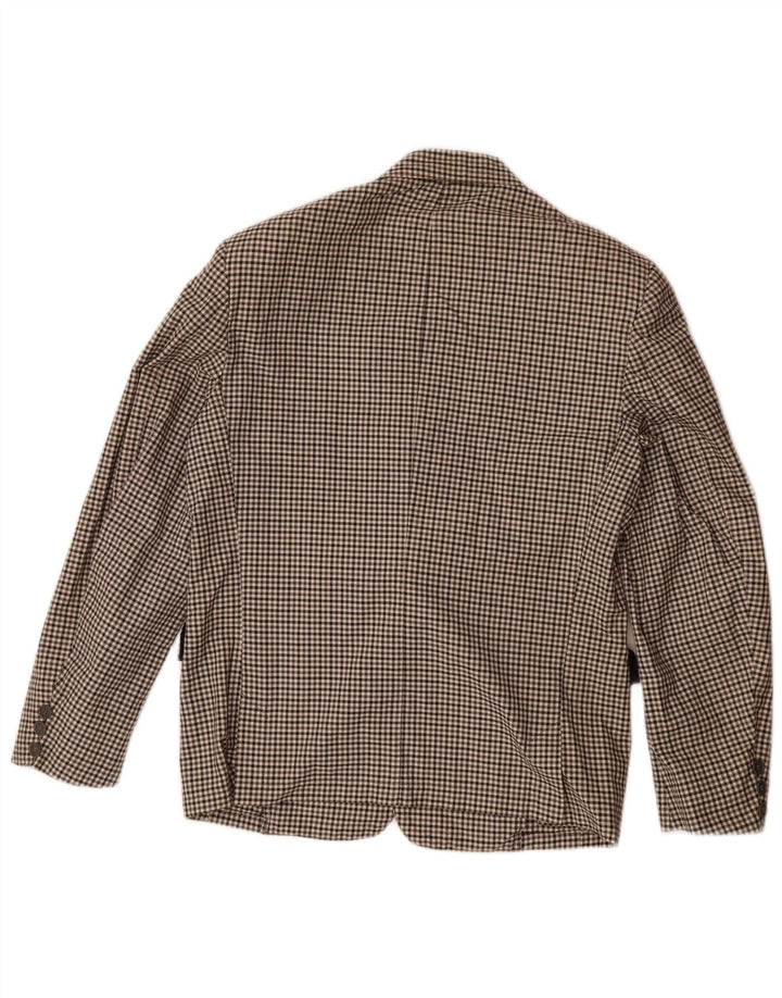 Wampum Herren 2-Knopf-Blazerjacke UK 38 Mittelgrauer Gingham