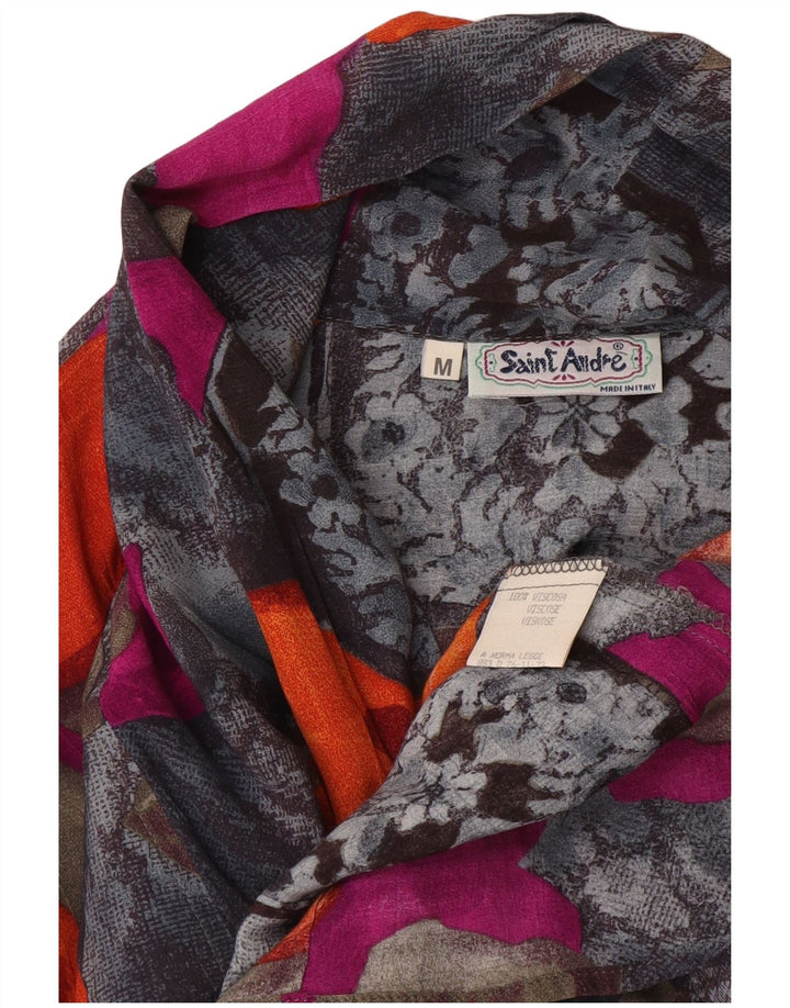 Saint Andrews Damen-Hemdbluse, Größe M, mehrfarbig, Blumenmuster, Viskose, UK 44