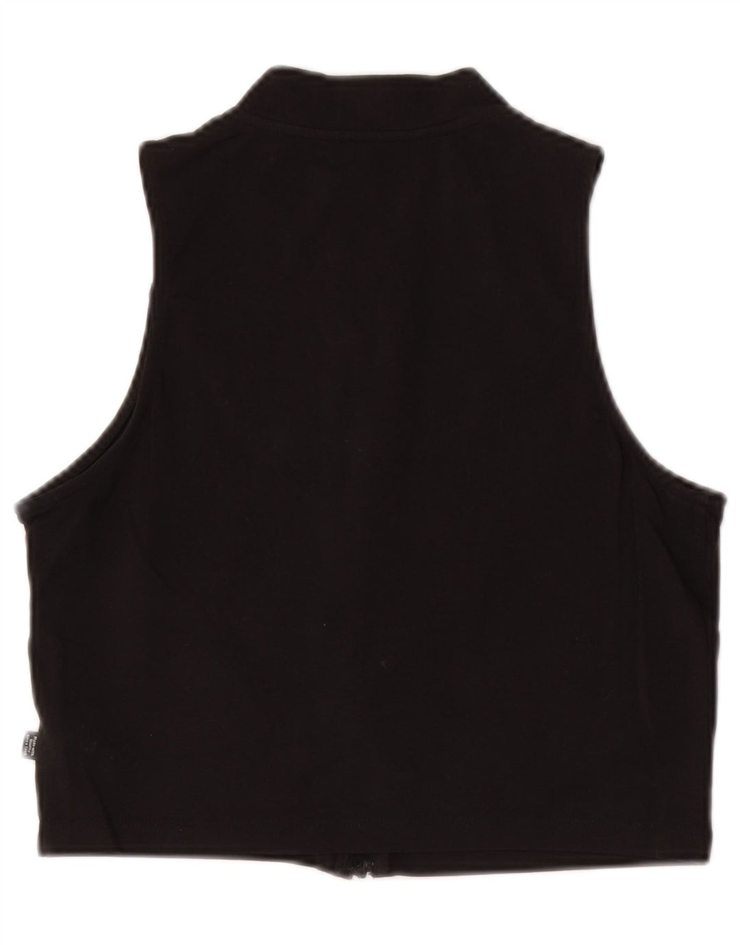 Puma Damen Ärmelloses Crop Top UK 14 Große schwarze Baumwolle