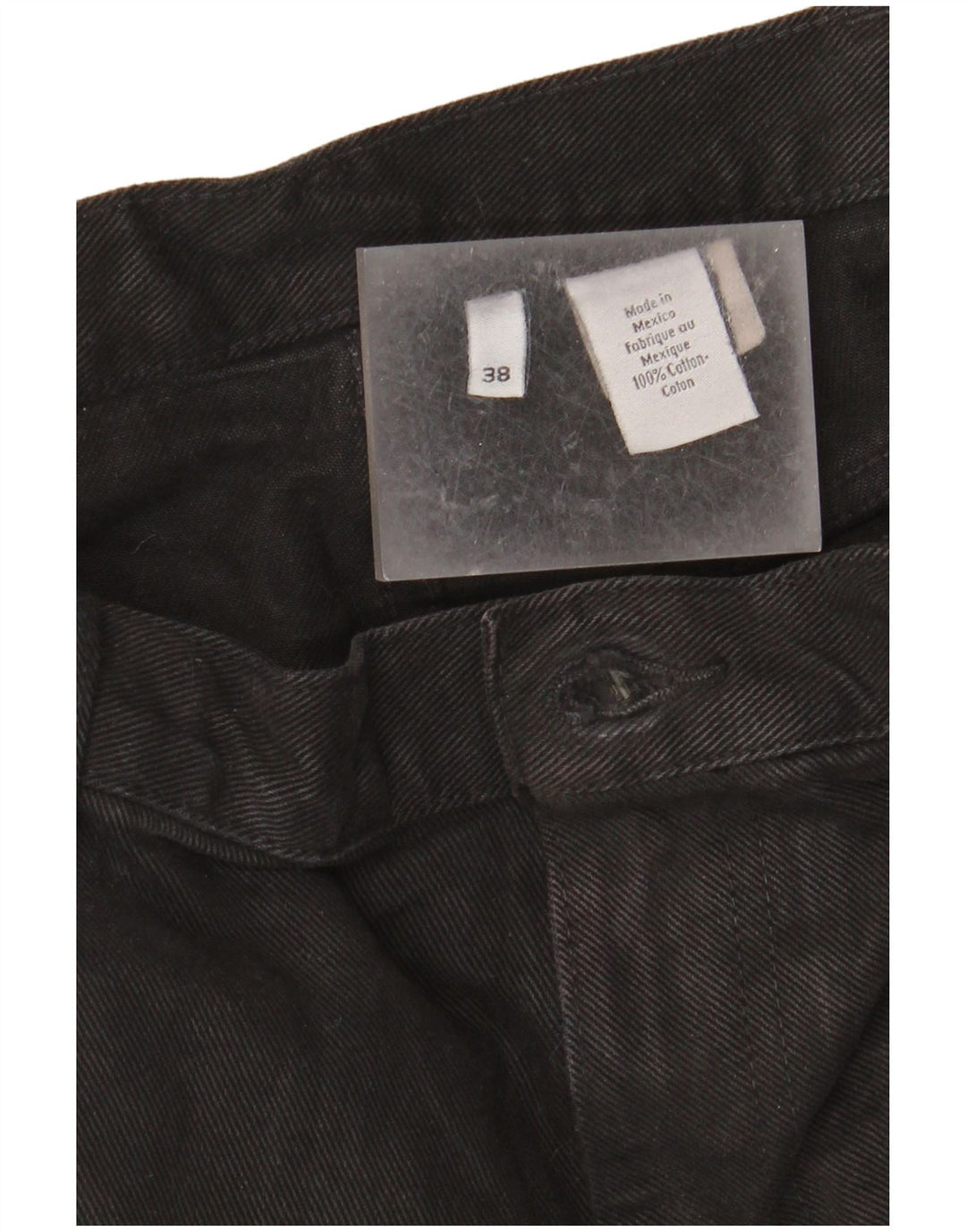 Calvin Klein Herren Straight Jeans W38 L34 Schwarze Baumwolle