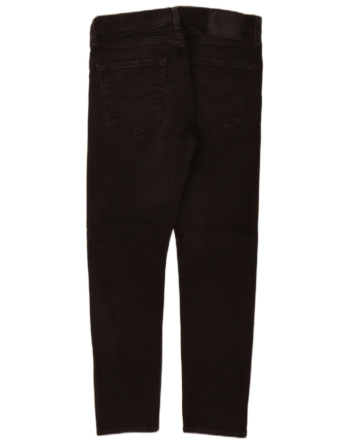 Levi's Herren Slim Jeans W32 L28 Schwarze Baumwolle