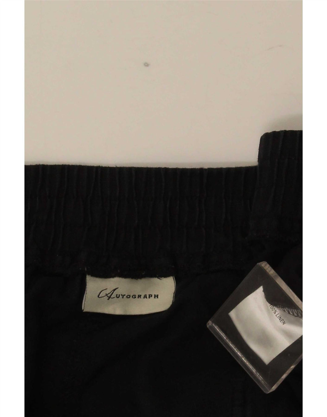 Marks & Spencer Herren Chinoshorts W52 5XL Schwarz Leinen