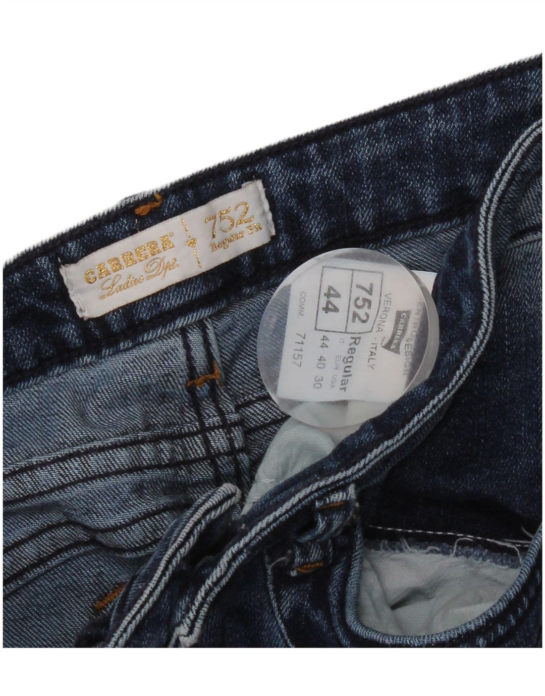 Carrera Damen 752 Regular Fit Straight Jeans IT 44 Medium W30 L32 Blau