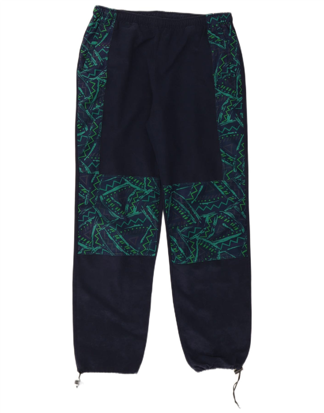 Vintage Herren Trainingshose Jogger Große Marineblau Geometrisch