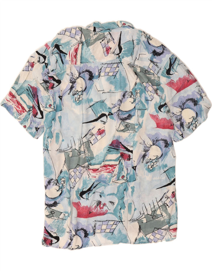 VINTAGE Mens Abstract Pattern Shirt Size 39/40 Medium Multicoloured Vintage Vintage and Second-Hand Vintage from Messina Hembry 