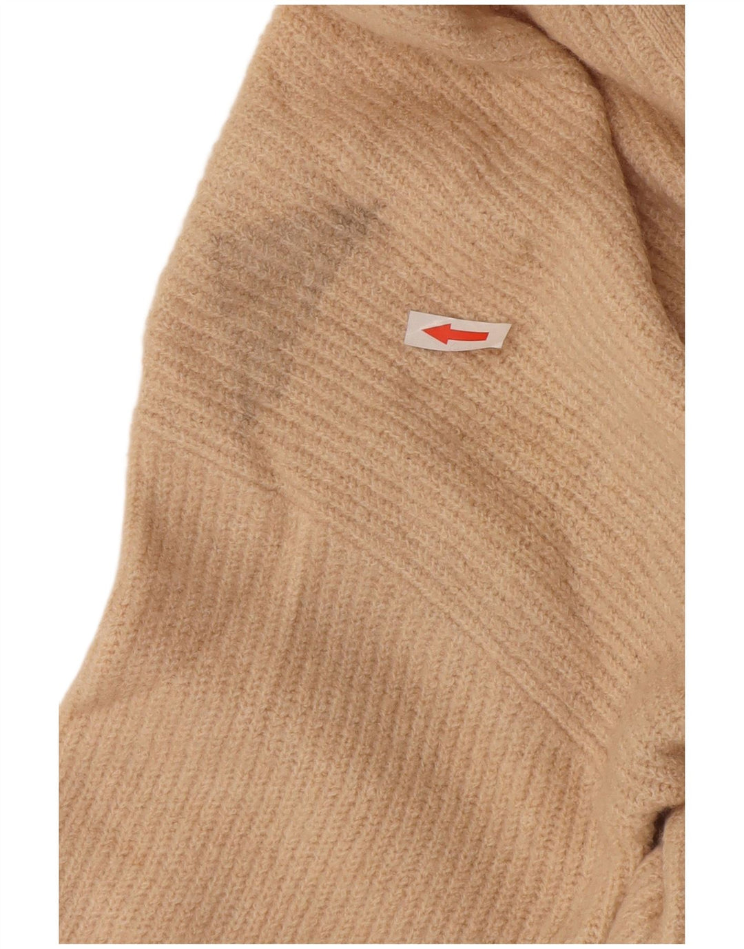Jack Wills Damen-Strickjacke, übergroß, lang, Gr. 10, Beige