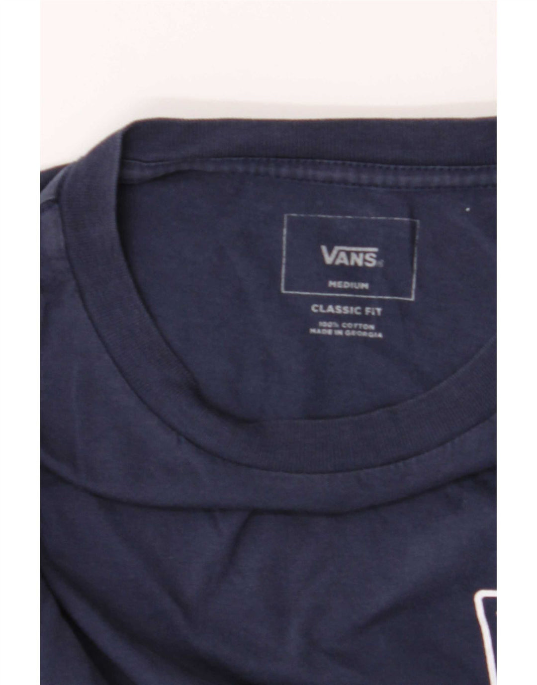 Vans Herren Graphic Top Langarm Medium Marineblau