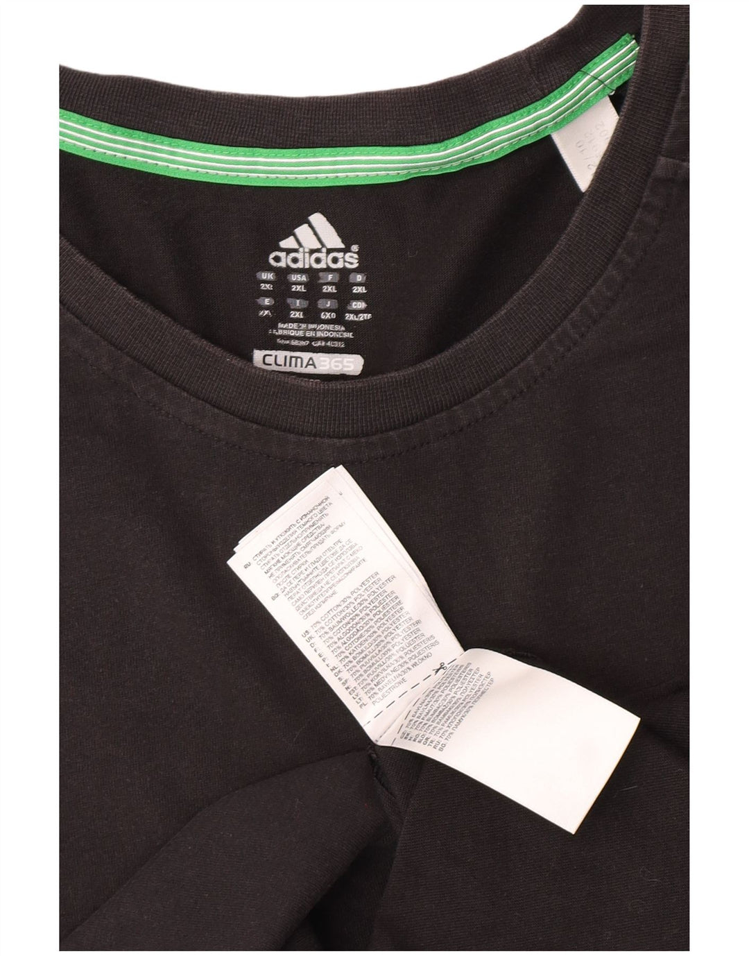 Adidas Herren Climalite T-Shirt Top 2XL Grau Baumwolle