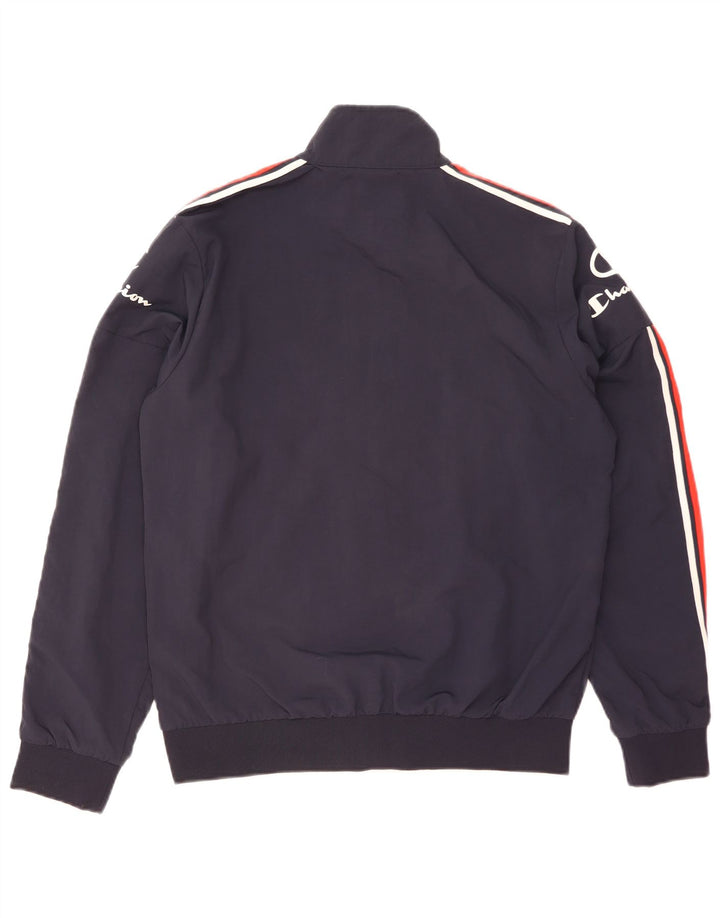 CHAMPION Herren-Trainingsanzugoberteil mit Grafik, mittleres Marineblau