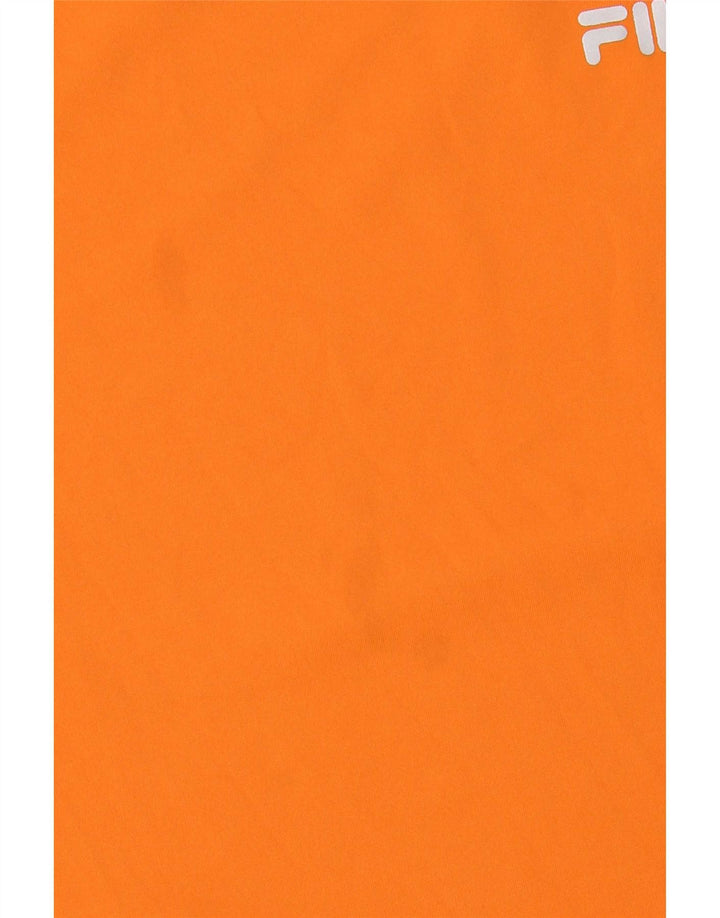 Fila Herren T-Shirt Top IT 44 XS Orange Polyester