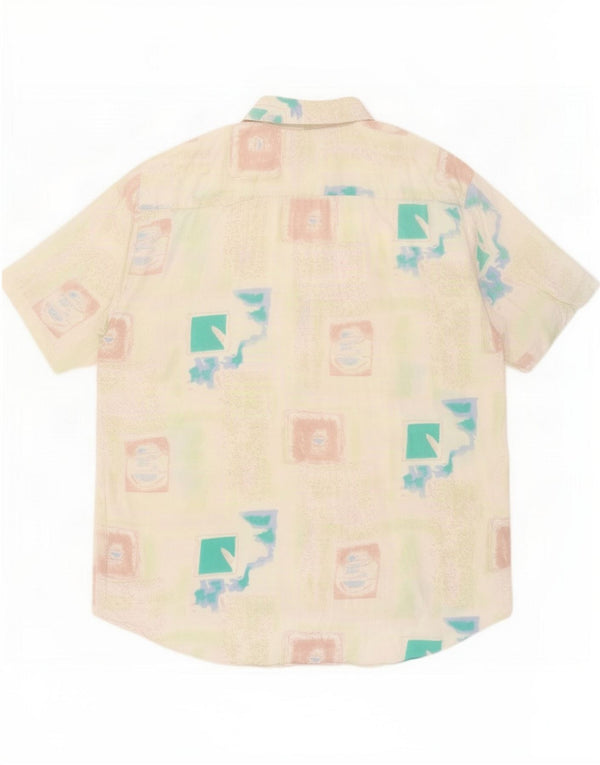 Rob Roy Mens Short Sleeve Shirt Large Multicoloured Geometric