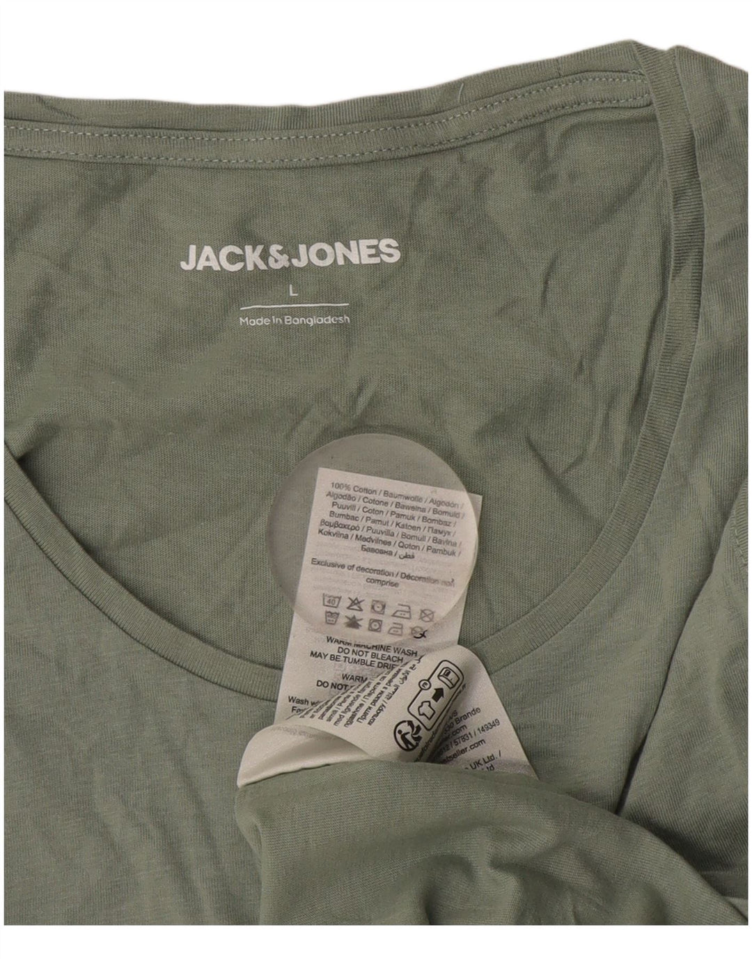 Jack & Jones Herren-Weste, Top, groß, Khaki, Baumwolle