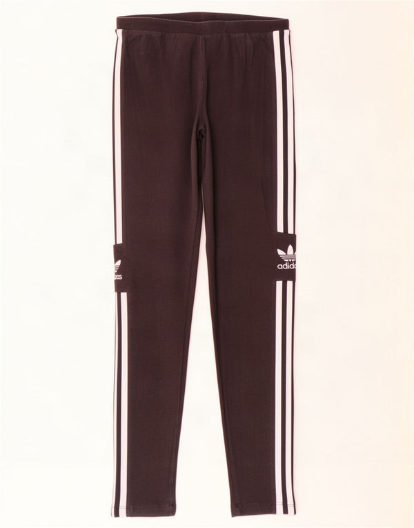Adidas Damen Graphic Leggings UK 12 Mittelschwarze Baumwolle