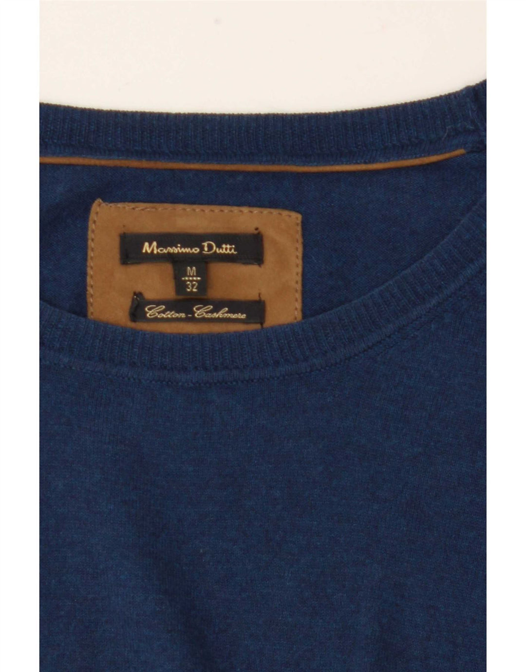 Massimo Dutti Damen-Pullover mit U-Boot-Ausschnitt, UK 12, Mittelblau
