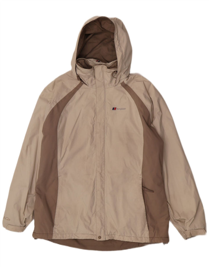 Berghaus Damen Übergroße Windjacke UK 14 Mittelbeige Farbblock