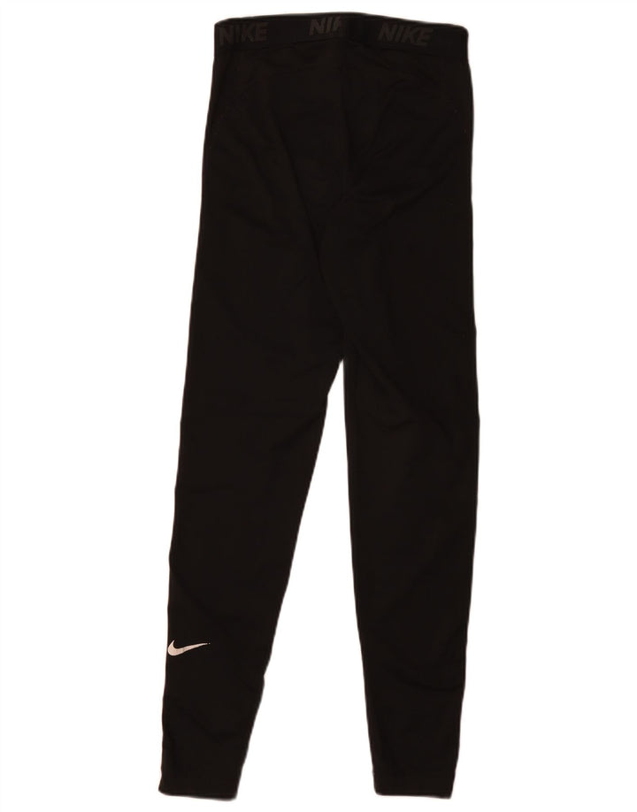 Nike Damen Dri Fit Graphic Leggings UK 10 Small Schwarz Polyester