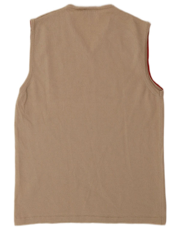 HUGO BOSS Herren Weste Tank Top Large Beige Schurwolle