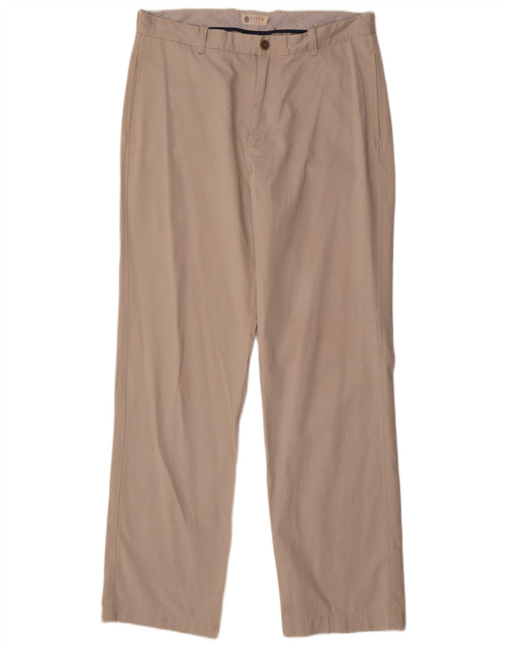 J. Crew Herren-Chinohose mit gerader Passform und normaler Passform, W34, L34, Beige, Baumwolle