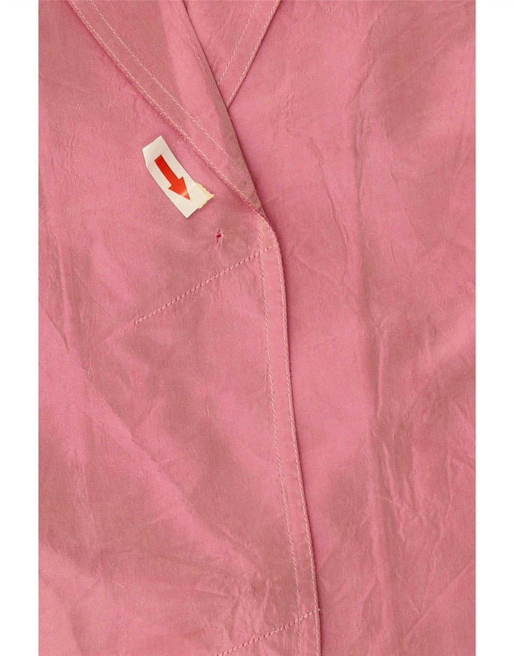 Vintage Damen Hemdbluse EU 38 Mittelrosa Acetat