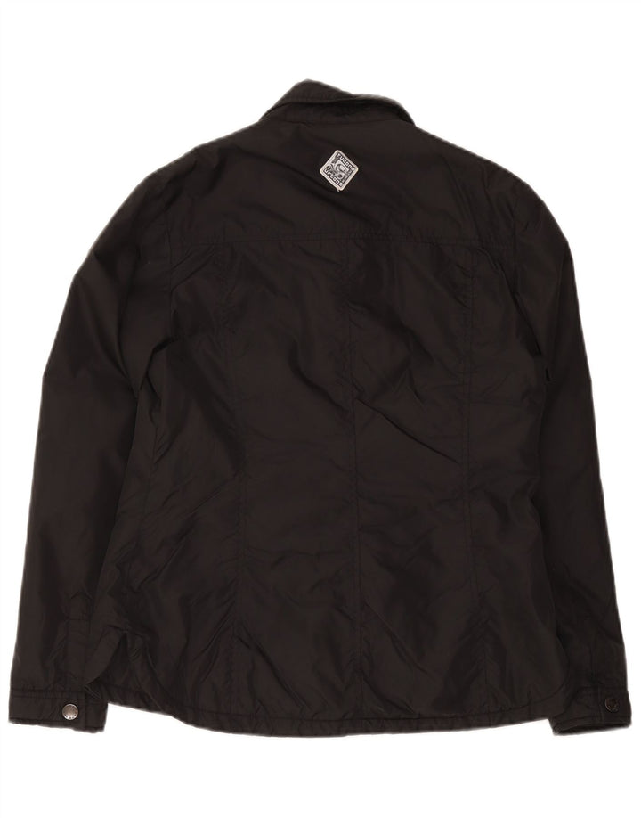 Tucano Urbano Damen Übergroße Utility-Jacke IT 38 XS Schwarzes Polyamid