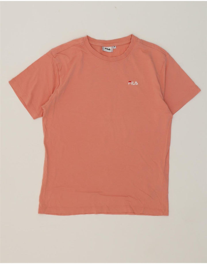 FILA Womens T-Shirt Top UK 14 Medium Pink Cotton Vintage Fila and Second-Hand Fila from Messina Hembry 