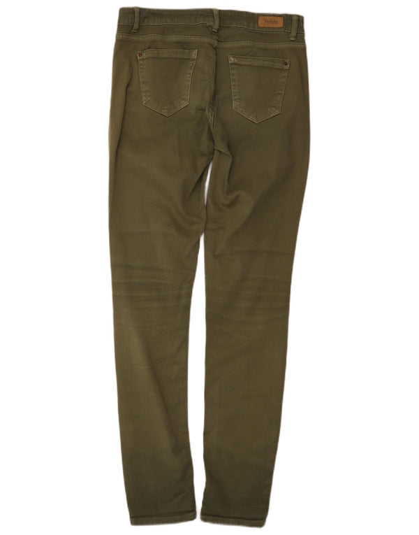 Zara Damen Slim Freizeithose EU 38 Small W28 L30 Grün