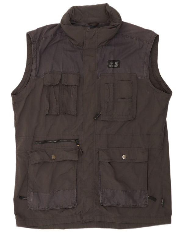 Jack Wolfskin Herren Utility Gilet UK 50 3XL Grau Colourblock Polyamid