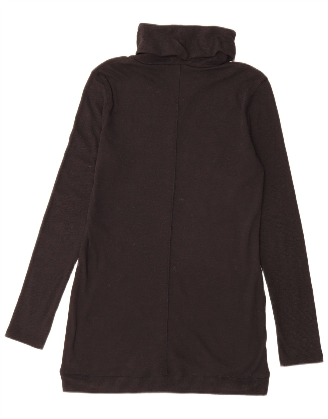 Marks & Spencer Damen Longline-Pullover mit Rollkragen, Gr. 10, Größe S, Schwarz