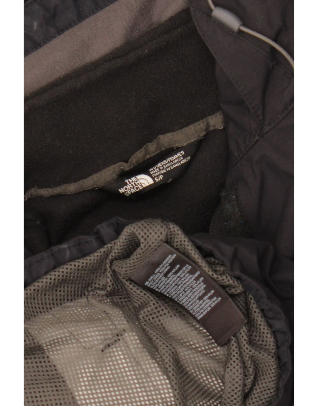 The North Face Damen-Windbreakerjacke mit Kapuze, UK 10, Größe S, schwarzes Nylon